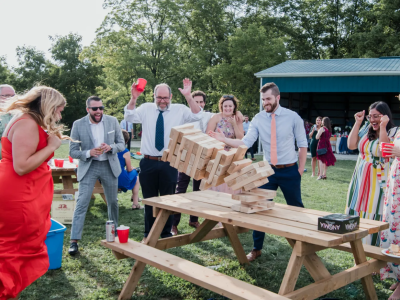 Lauko žaidimų nuoma mega jenga